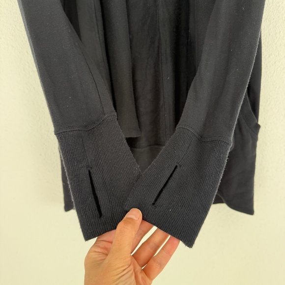 Athleta Pranayama Open Wrap Knit Cardigan XXS Black - Picture 6 of 10